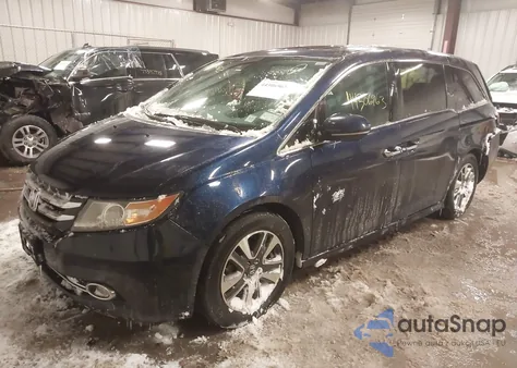 2014 Honda Odyssey Touring/Touring Elite z USA, uszkodzony, nr VIN 5FNRL5H97EB123088